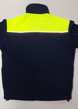 Fleece-Jacke blau/neongelb mit Biese, Fleecejacke aus eigener Produktion, Fleecejacke für Herren, wärmende Fleecejacke, violette Fleecejacke, Outdoor-Fleecejacke, Fleecejacke für Damen,