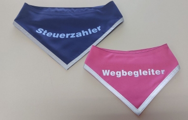 Preview: Hundehalstuch MIT Aufschrift, Sonderpreis, Halstuch für Hunde, Halstuch mit Flex-Aufschrift,