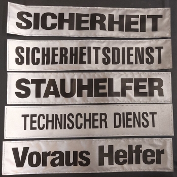 Rückenschild 3M/silber s, Sonderpreisartikel, silberne Schilder mit schwarzer Schrift, Rückenschilder in 42x8 cm,