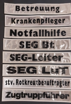 Preview: Rückenschilder weiß/schwarz 30x5cm s, Sonderpreisartikel, Rückenschilder in 30x5 cm,