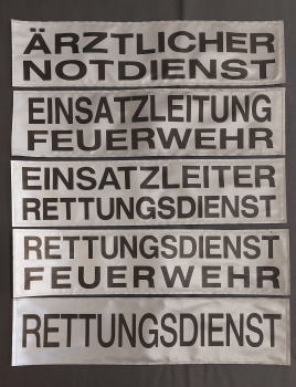 Rückenschild 3M/silber 42x10 cm, Sonderpreisartikel, Rückenschild zum Sonderpreis,