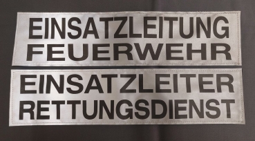 Preview: Rückenschild 3M/silber 42x10 cm, Sonderpreisartikel, Rückenschild zum Sonderpreis,