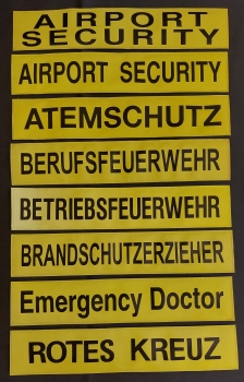 Preview: Rückenschild 3M/gelb Sonder, Sonderpreisartikel, Rückenschilder in 42x8 cm, gelbe Schilder mit schwarzer Schrift, 3M/gelb,