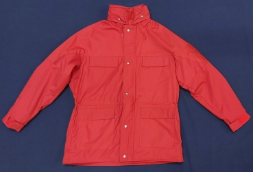 Preview: Einsatzanorak dunkelrot/blau, Sonderpreisartikel, dunkelrote Jacke mit Reflexstreifen, Jacke mit FESTEN Armen,