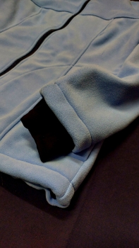 Preview: Fleece-Jacke hellblau, Fleecejacke aus eigener Produktion, Fleecejacke für Damen, wärmende Fleecejacke, Outdoor-Fleece