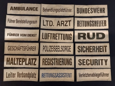 Brustschild 3M/silber, Sonderpreis, Brustschilder silber, Schild silber 15x5 cm, silbernes Brustschild,