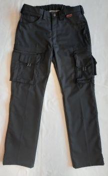 Preview: Jeanshose Notice & Call mit Blocktasche, Hose mit Notizblock-Tasche, schwarze Hose mit Blocktasche,