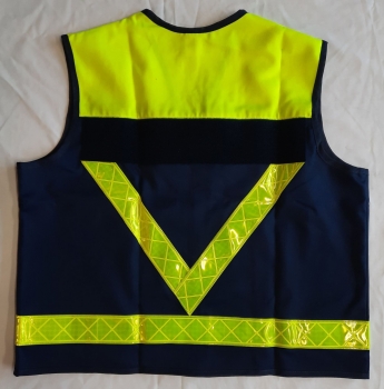 Preview: Schulsanitätsdienst-Weste blau/gelb Art. 8889/G, Überwurfweste, Aktionsartikel