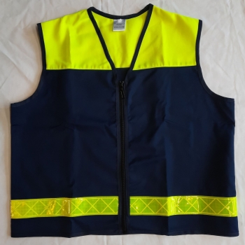 Schulsanitätsdienst-Weste blau/gelb Art. 8889/G, Überwurfweste, Aktionsartikel