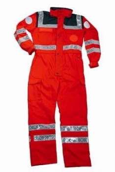 Overall leuchtrot/grau Art. 9205, RK-Overall, DRK-Anzug, Aktionsartikel,