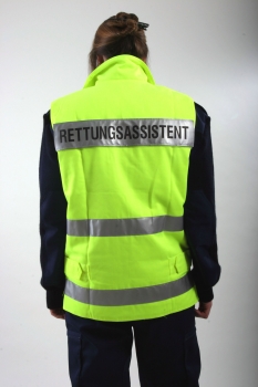Preview: Einsatzweste neongelb Art. 9350, Rettungsweste neongelb, LNA-Weste