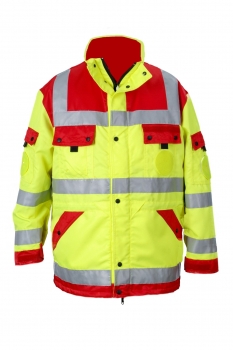 Einsatzjacke "Karlsruhe" neongelb/rot Art. 9372Karlsr