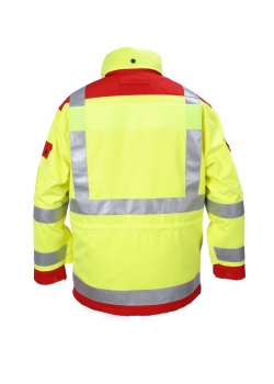 Preview: Einsatzjacke "Karlsruhe" neongelb/rot Art. 9372Karlsr