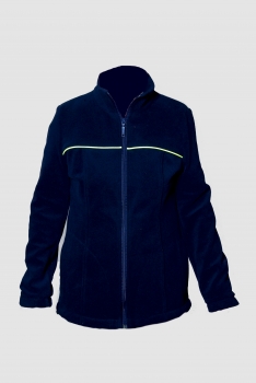 Preview: Fleece-Jacke blau mit Biese, Fleecejacke für Herren, Fleecejacke aus eigener Produktion, wärmende Fleecejacke, Outdoor-Fleecejacke, Fleecejacke für Damen,