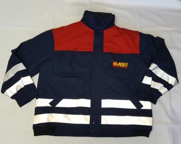 Preview: Fahrdienst-Jacke blau/dunkelrot