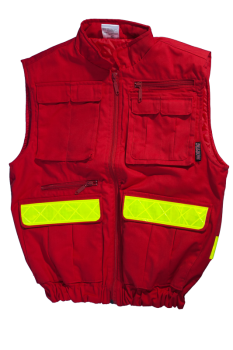Preview: Einsatzweste dunkelrot (wattiert) Art. 9523