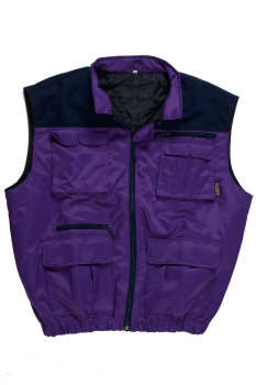 Seelsorger-Weste violett Art. 9720/V, Weste violett/blau,