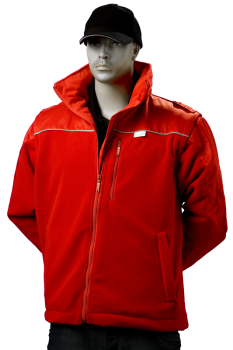 Fleece-Windsafe dunkelrot Art. 9810/MÖD, Fleece-Jacke mit Windschutz, Fleece mit Klimamembrane, Outdoor-Jacke, ÖRK-Jacke,