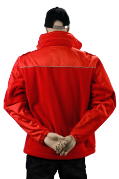 Preview: Fleece-Windsafe dunkelrot Art. 9810/MÖD, Fleece-Jacke mit Windschutz, Fleece mit Klimamembrane, Outdoor-Jacke, ÖRK-Jacke,