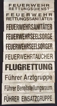 Preview: Rückenschild 3M/silber F-L