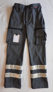 Preview: DRK-Jeans Notice & Call mit Blocktasche, Hose mit Notizblock-Tasche, graue Hose mit Blocktasche,