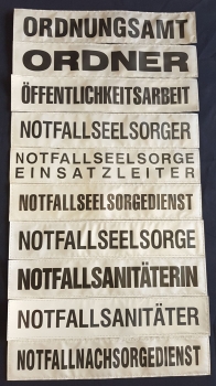 Preview: Rückenschild 3M/silber M-R