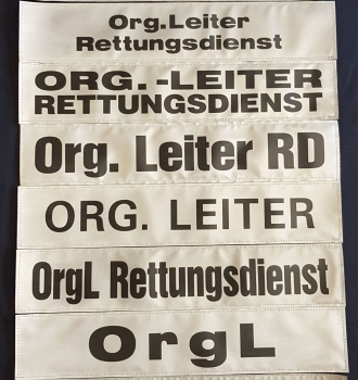 Preview: Rückenschild 3M/silber M-R