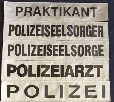 Preview: Rückenschild 3M/silber M-R