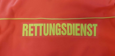 Preview: Rücken-Flex-Aufschrift "Standard-Text", Rückendruck FEUERWEHR, NOTARZT, NOTÄRZTIN uvm., Aufdruck nach Kundenwunsch,