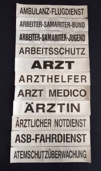 Preview: Rückenschild 3M/silber 1 + A-E