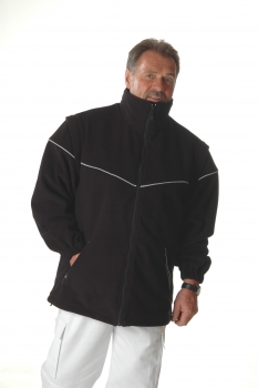 Preview: Fleece-Windsafe schwarz, , winddichte Fleecejacke, Outdoor-Jacke, Windbreaker,