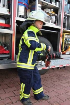 Preview: Fire-Kids-Hose dunkelblau Art. 9491, Hose Fire-Kids, Jugendfeuerwehr, Hose für Kinderfeuerwehr,