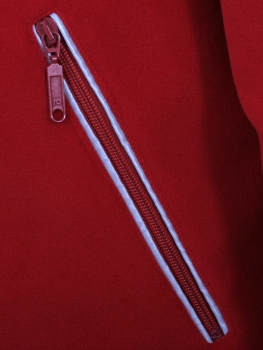 Preview: Fleece-Windsafe dunkelrot, DRK-Fleece, winddichte Fleecejacke, Fahrdienst, Outdoor-Jacke, BRK-Fleece, Windbreaker,