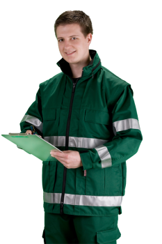 Einsatzanorak grün Art. 8882/Grün, Jacke in dunkelgrün,