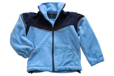 Kinder-Fleecejacke malibueblau/dunkelblau Art. 8837/S, Fleecejacke für Kinder, Polarfleece