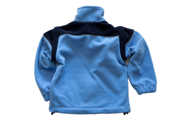 Preview: Kinder-Fleecejacke malibueblau/dunkelblau Art. 8837/S, Fleecejacke für Kinder, Polarfleece