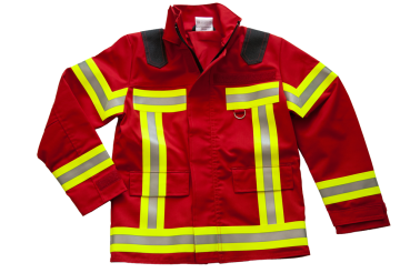 Fire-Kids-Jacke dunkelrot Art. 9875, Kinderfeuerwehr, Jugendfeuerwehr, Feuerwehr-Kids, Jacke mit GSG-Streifen,
