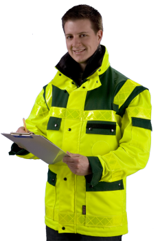 Einsatzanorak "Aschersleben" Neongelb/Grün Art. 9293/Asch/G