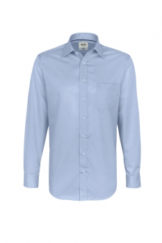 Preview: Herren Business-Hemd langarm Art. 108, Feuerwehr-Hemd, Langarm Hemd, DRK-Hemd, Hemd aus 100% Baumwolle, bestickbares Hakro Hemd,