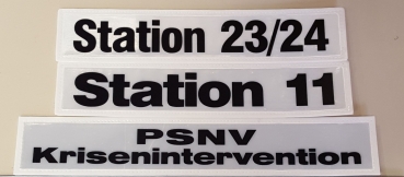 Sonderdruck-Schild weiss, Schild mit Wunschtex, reflektierendes Schild, Schilder mit individueller Beschriftung,