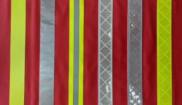 Warnweste dunkelrot Art. 8800, Überwurfweste rot, leichte Kennzeichnungsweste, Weste mit Reflexstreifen,