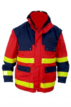 Einsatzjacke "SAALFELD" dunkelrot/blau Art. 9296/Saalfeld