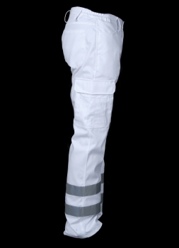 Preview: Jeanshose weiß (Stretchmaterial), Art. 8113/S, Rettungsdiensthose, Notarzt-Hose, RD-Hose weiß, Aktionsartikel,