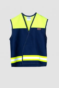 Preview: Junior-Fire-Fighter-Weste Art. 8430 blau/neongelb, Kinderfeuerwehr, Fire-Kids, Nachwuchsfeuerwehr,