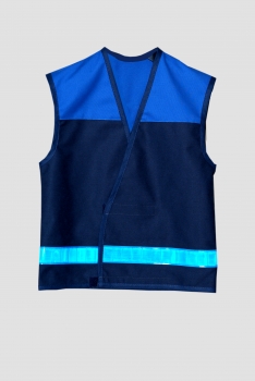 Rettungszwerg-Weste Art. 8436 dunkelblau/königsblau, Warnweste für Kinder, Schulweg-Weste, Kinderweste,