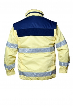Preview: Seelsorger-Blouson schwefelgelb/blau Art. 9185, NFS-Jacken, schwefelgelbe Jacken,
