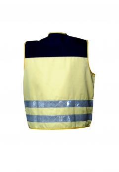 Preview: Notfallseelsorger-Überwurfweste schwefelgelb Art. 9700, Seelsorger-Weste, Weste für Notfallseelsorge und Krisenintervention,
