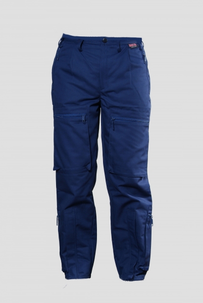 Einsatzhose "Fly" blau Art. 1015, Arbeitshose blau mit Taschen, Schnäppchen, Fliegerhose, Sonderpreishose blau,