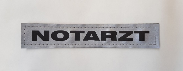 Brustschild 3M/silber 14x2,5 cm