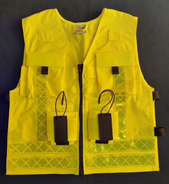 Kennzeichnungsweste AKTIONSPREIS, Funktionsweste mit Taschen, Warnweste, Kennzeichnungsweste für Feuerwehr und Rettungsdienst,